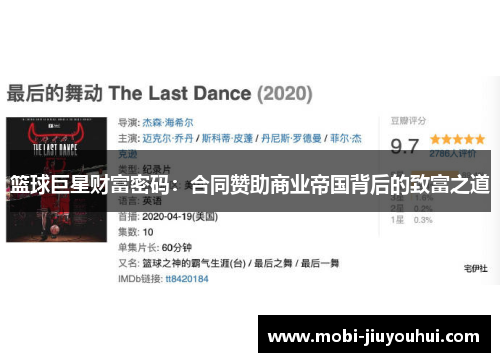 篮球巨星财富密码:合同赞助商业帝国背后的致富之道 篮球巨星财富密码:合同赞助商业帝国背后的致富之道